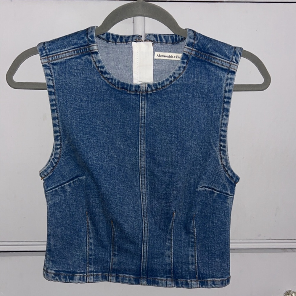 Abercrombie and fitch denim top